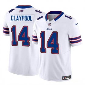 Cheap Men\'s Buffalo Bills #14 Chase Claypool White 2024 F.U.S.E. Vapor Untouchable Limited Football Stitched Jersey