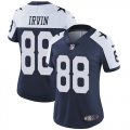 Wholesale Cheap Nike Cowboys #88 Michael Irvin Navy Blue Thanksgiving Women's Stitched NFL Vapor Untouchable Limited Throwback Jersey