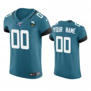 Wholesale Cheap Jacksonville Jaguars Custom Teal 25th Season Vapor Elite Stitched NFL Jersey