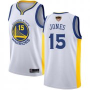 Wholesale Cheap Warriors #15 Damian Jones White 2019 Finals Bound Basketball Swingman Association Edition Jersey