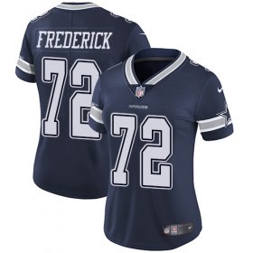 Wholesale Cheap Nike Cowboys #72 Travis Frederick Navy Blue Team Color Women\'s Stitched NFL Vapor Untouchable Limited Jersey