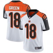 Wholesale Cheap Nike Bengals #18 A.J. Green White Men's Stitched NFL Vapor Untouchable Limited Jersey