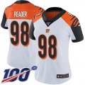 Wholesale Cheap Nike Bengals #98 D.J. Reader White Women's Stitched NFL 100th Season Vapor Untouchable Limited Jersey