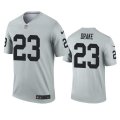 Wholesale Cheap Men's Las Vegas Raiders #23 Kenyan Drake Silver Inverted Legend Nike Jersey