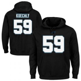 Wholesale Cheap Panthers #59 Luke Kuechly Black Majestic Eligible Receiver II Name & Number NFL Hoodie