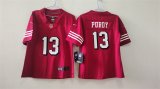 Cheap Women's San Francisco 49ers #13 Brock Purdy Red Alternate Vapor Football Stitched Jersey(Run Small)