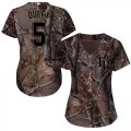 Wholesale Cheap Rays #5 Matt Duffy Camo Realtree Collection Cool Base Women's Stitched MLB Jersey