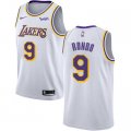 Wholesale Cheap Nike Los Angeles Lakers #9 Rajon Rondo White NBA Swingman Association Edition Jersey