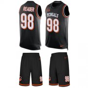 Wholesale Cheap Nike Bengals #98 D.J. Reader Black Team Color Men's Stitched NFL Limited Tank Top Suit Jersey