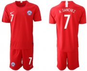 Wholesale Cheap Chile #7 A.Sanchez Home Soccer Country Jersey