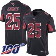 Wholesale Cheap Nike Cardinals #25 Chris Jones Black Men's Stitched NFL Limited Rush 100th Season Jersey