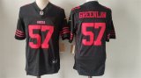 Cheap Men's San Francisco 49ers #57 Dre Greenlaw Black 2024 F.U.S.E. Vapor Untouchable Limited Stitched Football Jersey