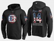 Wholesale Cheap Bruins #14 Paul Postma NHL Banner Wave Usa Flag Black Hoodie