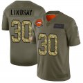 Wholesale Cheap Denver Broncos #30 Phillip Lindsay Men's Nike 2019 Olive Camo Salute To Service Limited NFL Jersey