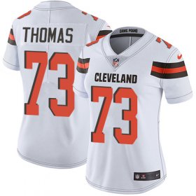 Wholesale Cheap Nike Browns #73 Joe Thomas White Women\'s Stitched NFL Vapor Untouchable Limited Jersey