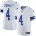 Wholesale Cheap Nike Cowboys #4 Dak Prescott White Youth Stitched NFL Vapor Untouchable Limited Jersey