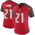 Wholesale Cheap Nike Buccaneers #21 Justin Evans Red Team Color Women's Stitched NFL Vapor Untouchable Limited Jersey