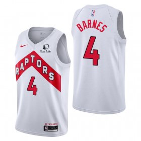 Wholesale Cheap Men\'s Toronto Raptors #4 Scottie Barnes Association Edition White Jersey