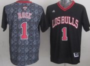 Wholesale Cheap Chicago Bulls #1 Derrick Rose Revolution 30 Swingman 2014 Noche Latina Black Jersey