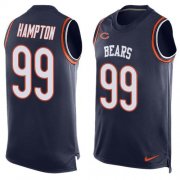 Wholesale Cheap Nike Bears #99 Dan Hampton Navy Blue Team Color Men's Stitched NFL Limited Tank Top Jersey