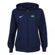 Wholesale Cheap Nike New York Jets Ladies Tailgater Full Zip Hoodie Blue