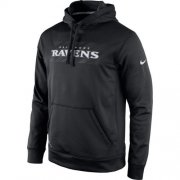 Wholesale Cheap Baltimore Ravens Nike KO Speed Wordmark Performance Hoodie Black