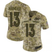 Wholesale Cheap Nike Broncos #13 KJ Hamler Camo Women's Stitched NFL Limited 2018 Salute To Service Jersey