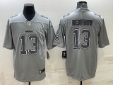 Wholesale Cheap Men's Las Vegas Raiders #13 Hunter Renfrow With Patch Grey Atmosphere Fashion Stitched Jersey