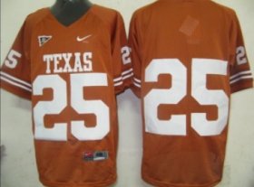 Wholesale Cheap Texas Longhorns #25 Orange Jersey