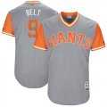 Wholesale Cheap Giants #9 Brandon Belt Gray 