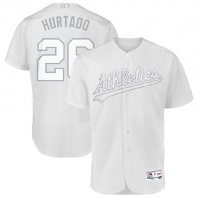 Wholesale Cheap Oakland Athletics #26 Matt Chapman Hurtado Majestic 2019 Players\' Weekend Flex Base Authentic Player Jersey White