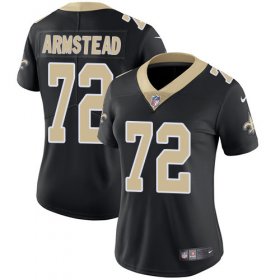 Wholesale Cheap Nike Saints #72 Terron Armstead Black Team Color Women\'s Stitched NFL Vapor Untouchable Limited Jersey