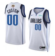 Cheap Men's Dallas Mavericks Active Player Custom White 2024 Finals Association Edition Stitched Basketball Jersey