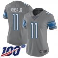 Wholesale Cheap Nike Lions #11 Marvin Jones Jr Gray Women's Stitched NFL Limited Rush 100th Season Jersey