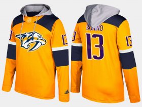 Wholesale Cheap Predators #13 Nick Bonino Yellow Name And Number Hoodie