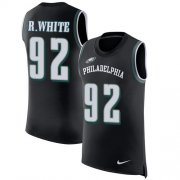 Wholesale Cheap Nike Eagles #92 Reggie White Black Alternate Men's Stitched NFL Limited Rush Tank Top Jersey