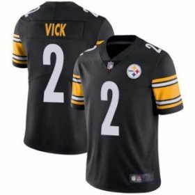 Wholesale Cheap Men\'s Pittsburgh Steelers #2 Michael Vick Black Vapor Untouchable Limited Stitched Jersey