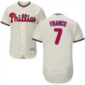 Wholesale Cheap Phillies #7 Maikel Franco Cream Flexbase Authentic Collection Stitched MLB Jersey