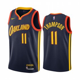 Wholesale Cheap Nike Warriors #11 Klay Thompson Navy NBA Swingman 2020-21 City Edition Jersey