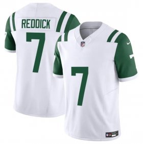 Cheap Men\'s New York Jets #7 Haason Reddick White 2024 Classic Alternate Vapor F.U.S.E. Limited Football Stitched Jersey