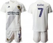 Wholesale Cheap Men 2020-2021 club Los Angeles Galaxy home 7 white Soccer Jerseys