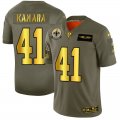 Wholesale Cheap New Orleans Saints #41 Alvin Kamara NFL Men's Nike Olive Gold 2019 Salute to Service Limited Jersey