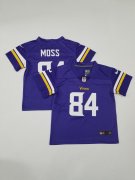 Wholesale Cheap Toddlers Minnesota Vikings #84 Randy Moss Yellow With Patch Cool Base Stitched Baseball Jersey