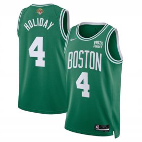 Cheap Men\'s Boston Celtics #4 Jrue Holiday Kelly Green 2024 Finals Icon Edition Stitched Basketball Jersey