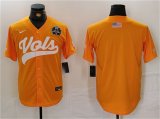 Men's Tennessee Volunteers Orange With Patch Stitched Jersey