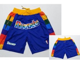 Wholesale Cheap Nuggets Blue Just Don Mesh Shorts