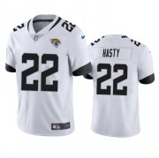 Cheap Men's Jacksonville Jaguars #22 JaMycal Hasty White Vapor Untouchable Limited Stitched Jersey