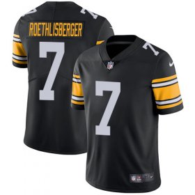 Wholesale Cheap Nike Steelers #7 Ben Roethlisberger Black Alternate Youth Stitched NFL Vapor Untouchable Limited Jersey