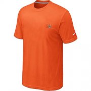 Wholesale Cheap Nike Cleveland Browns Chest Embroidered Logo T-Shirt Orange