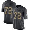 Wholesale Cheap Nike Vikings #72 Ezra Cleveland Black Youth Stitched NFL Limited 2016 Salute to Service Jersey